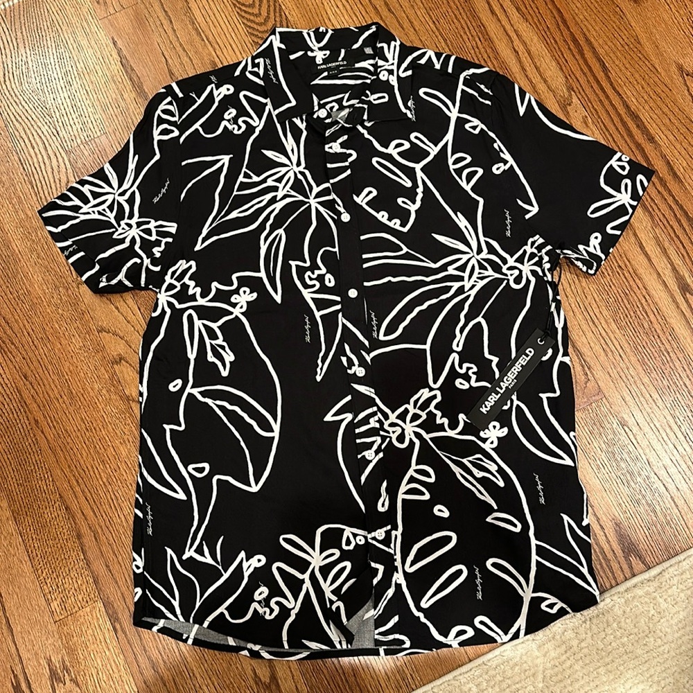 NWT Karl Lagerfield Men’s Button Down